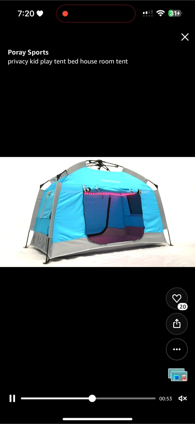 Privacy Kid Play Tent -blue - photo 2