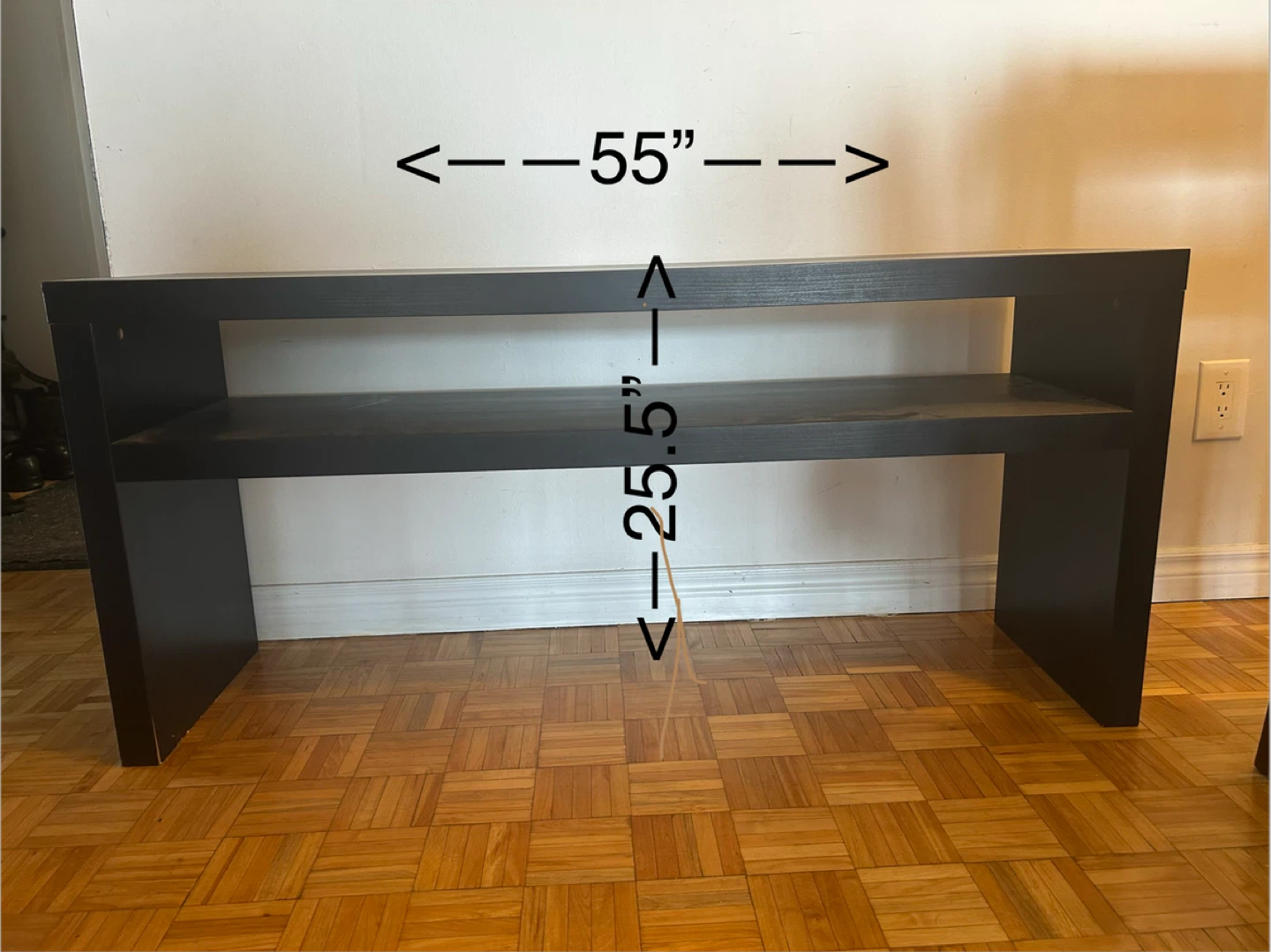 Black TV stand/ console table or shelf