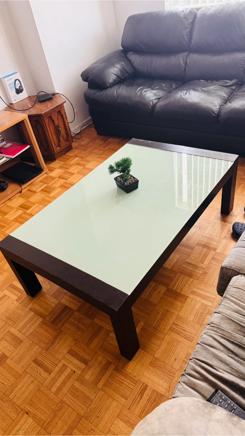 Coffee Table with Glass Top