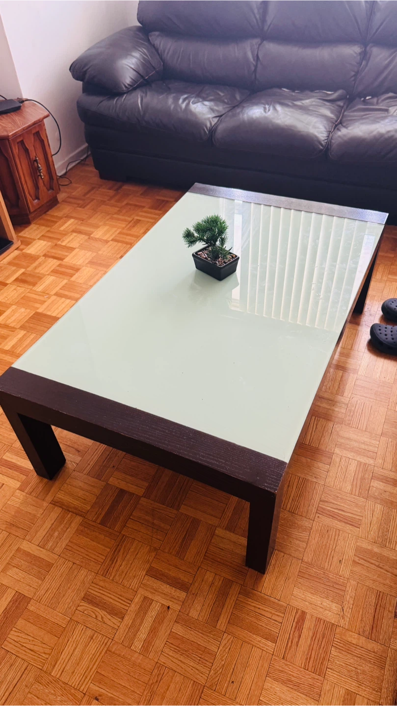 Coffee Table with Glass Top - photo 2