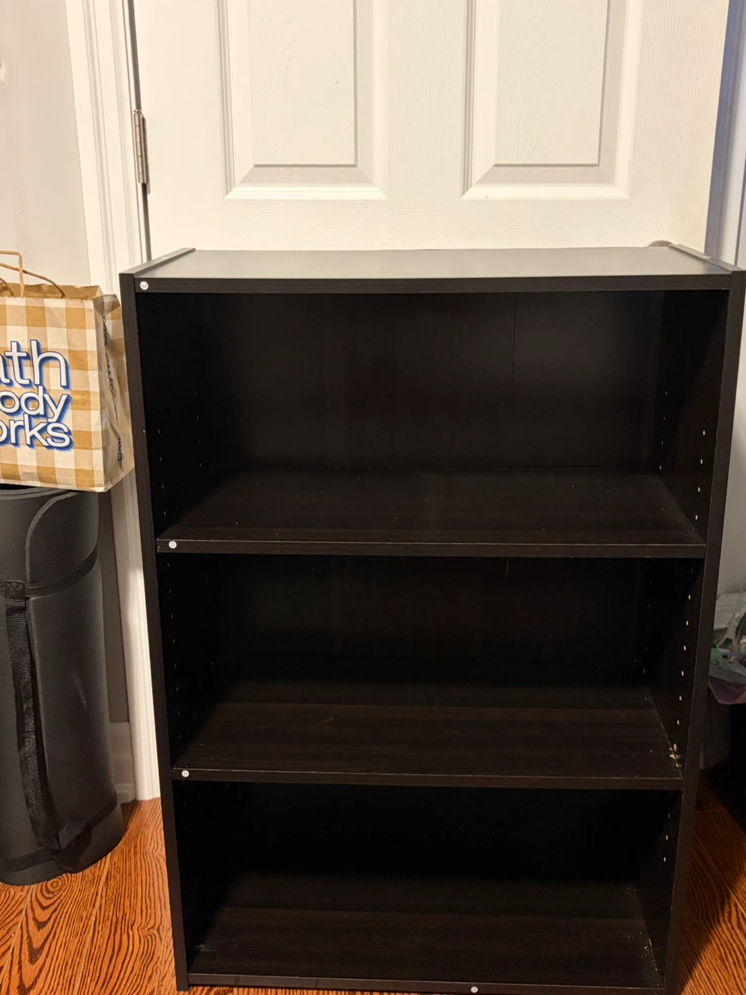 Dark Brown 3-Shelf Bookshelf