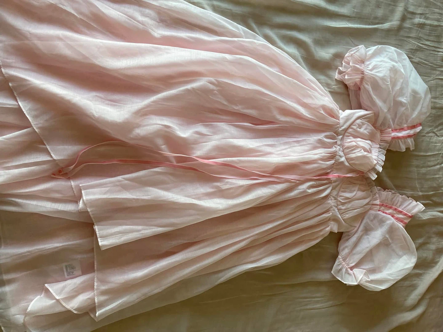 Pink Puff Sleeve Dress - photo 2