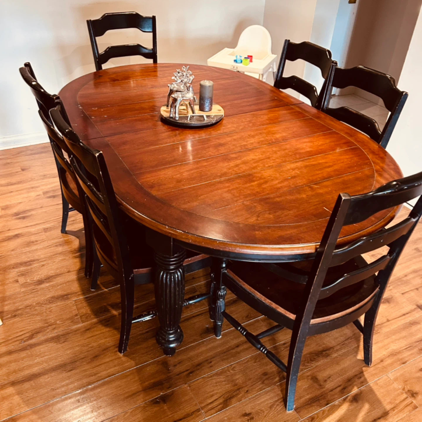 Wooden Dining Table with 6 Chairs - photo 5
