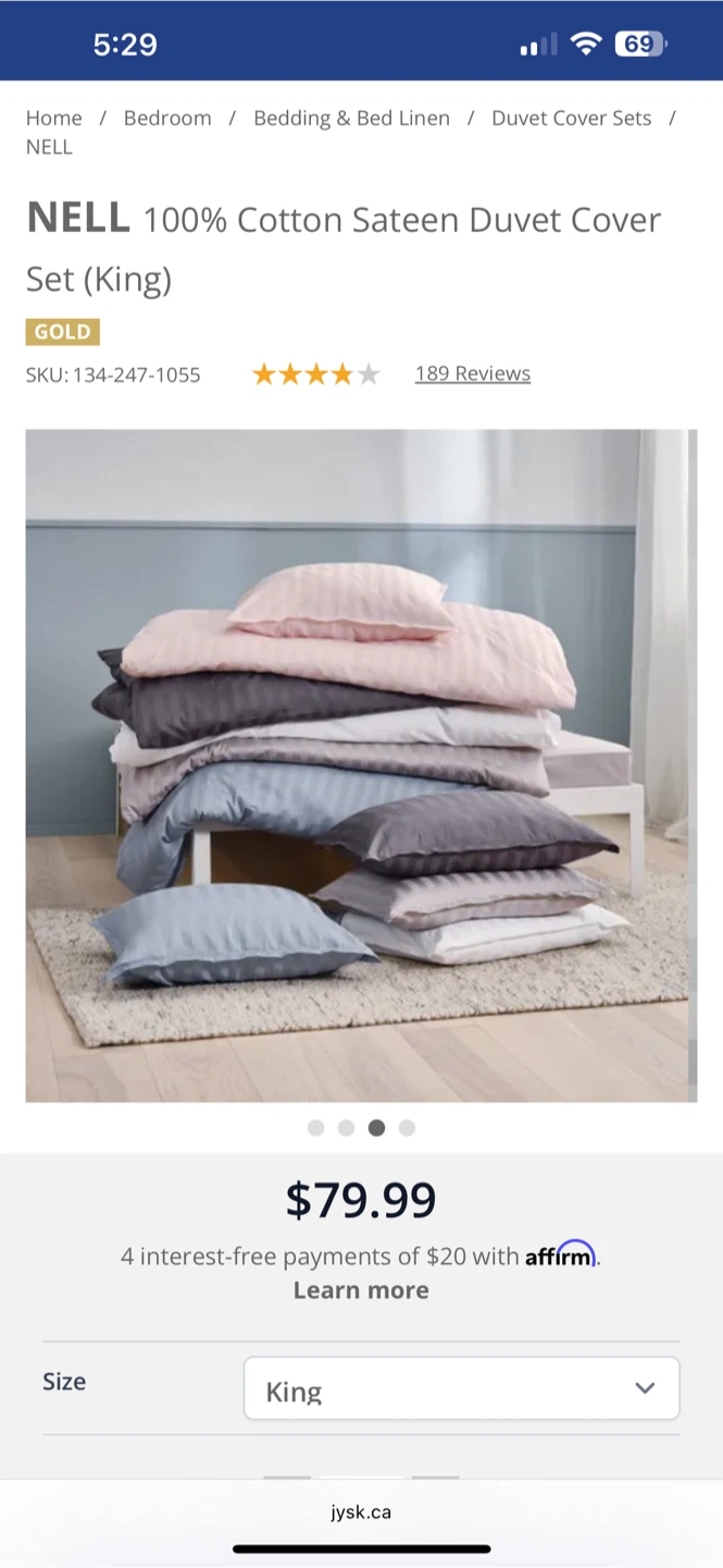 NELL 100% Cotton Sateen Duvet Cover Set - King - photo 2