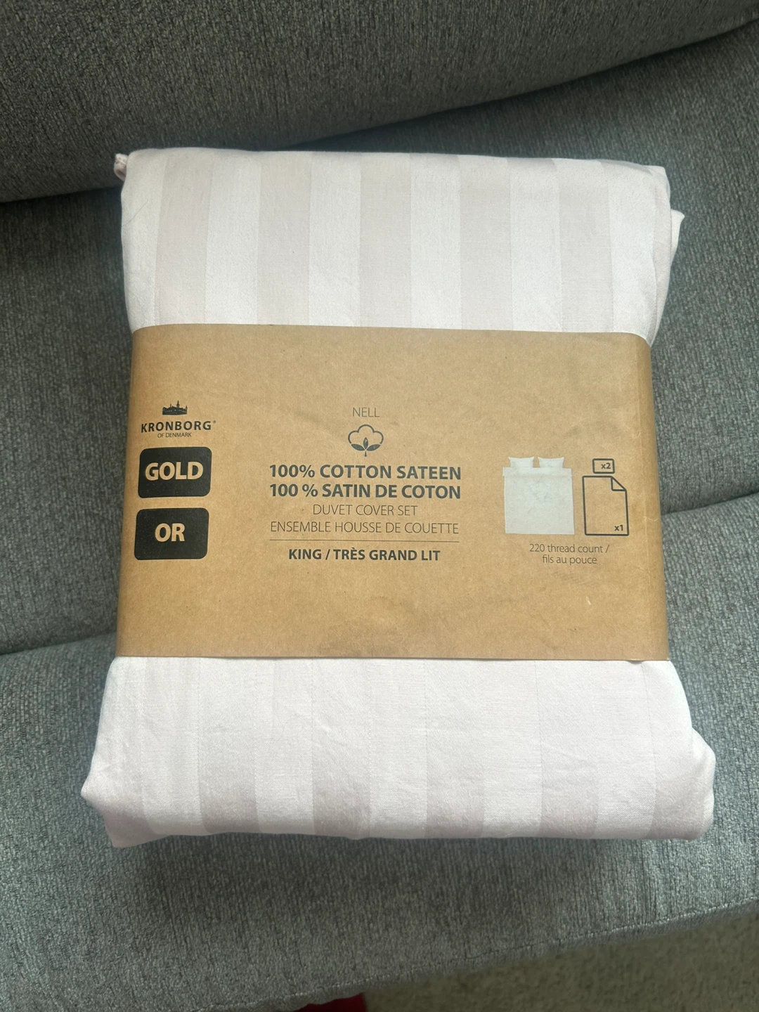 NELL 100% Cotton Sateen Duvet Cover Set - King