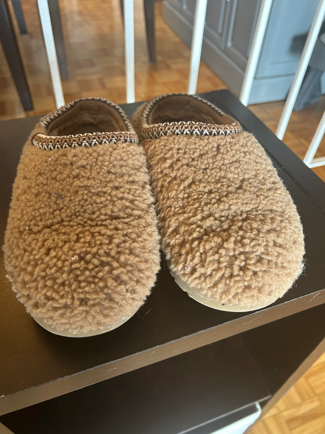 Ugg Brown Tasman Maxi Curl Fleece Slip ons Size 8 - photo 2