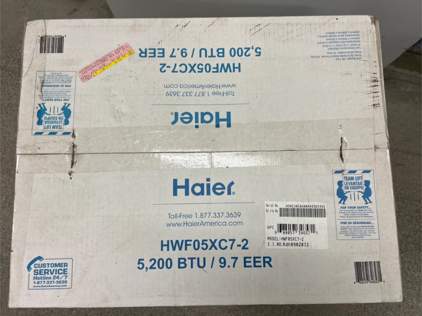 Haier HWF05XC7-2 Room Air Conditioner, 5,200 BTU - photo 2