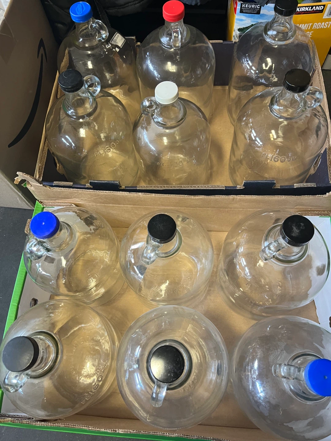 One gallon Glass Jugs