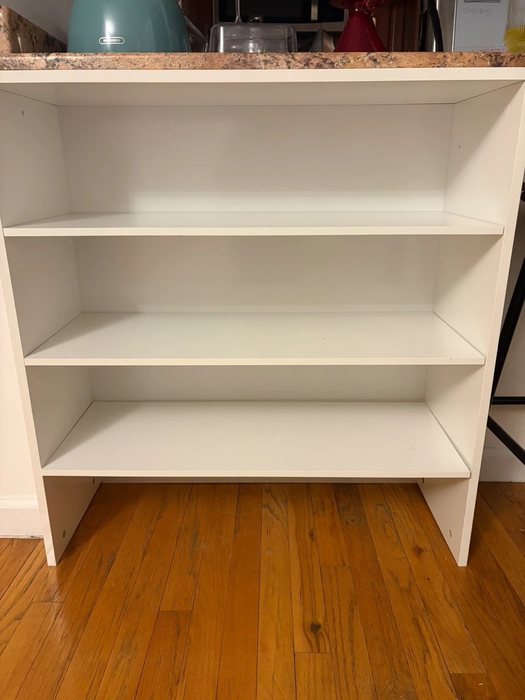 White 3-Shelf Bookcase