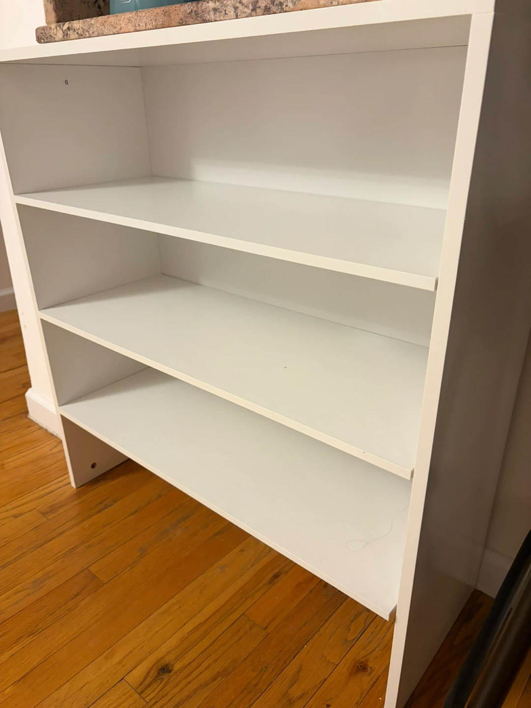 White 3-Shelf Bookcase - photo 2