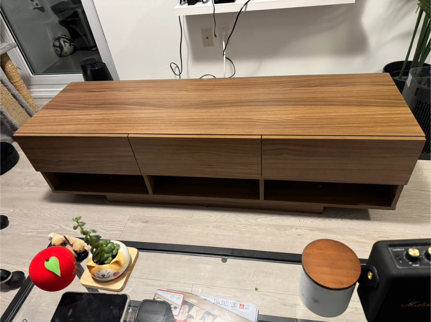 Modern Walnut Entertainment Unit - photo 2