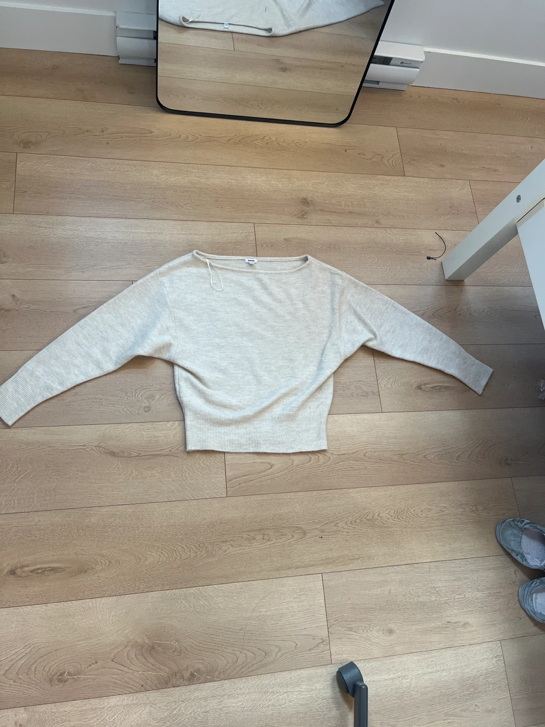 GARAGE OFF THE SHOULDER KNIT SWEATER - photo 3