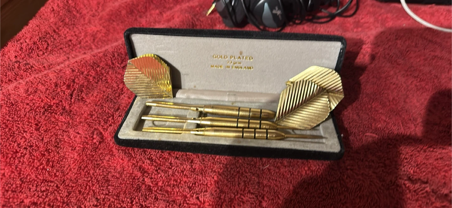 Gold Plated Darts Set - Made in England - photo 3