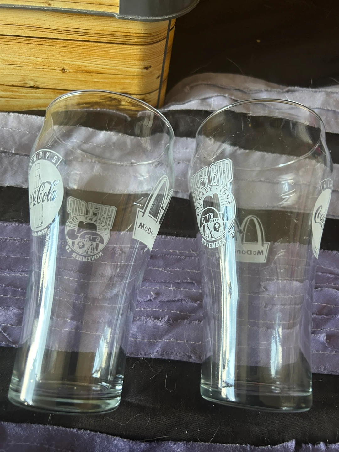 Set of 2 Calgary Grey Cup 1993 Glasses - photo 2