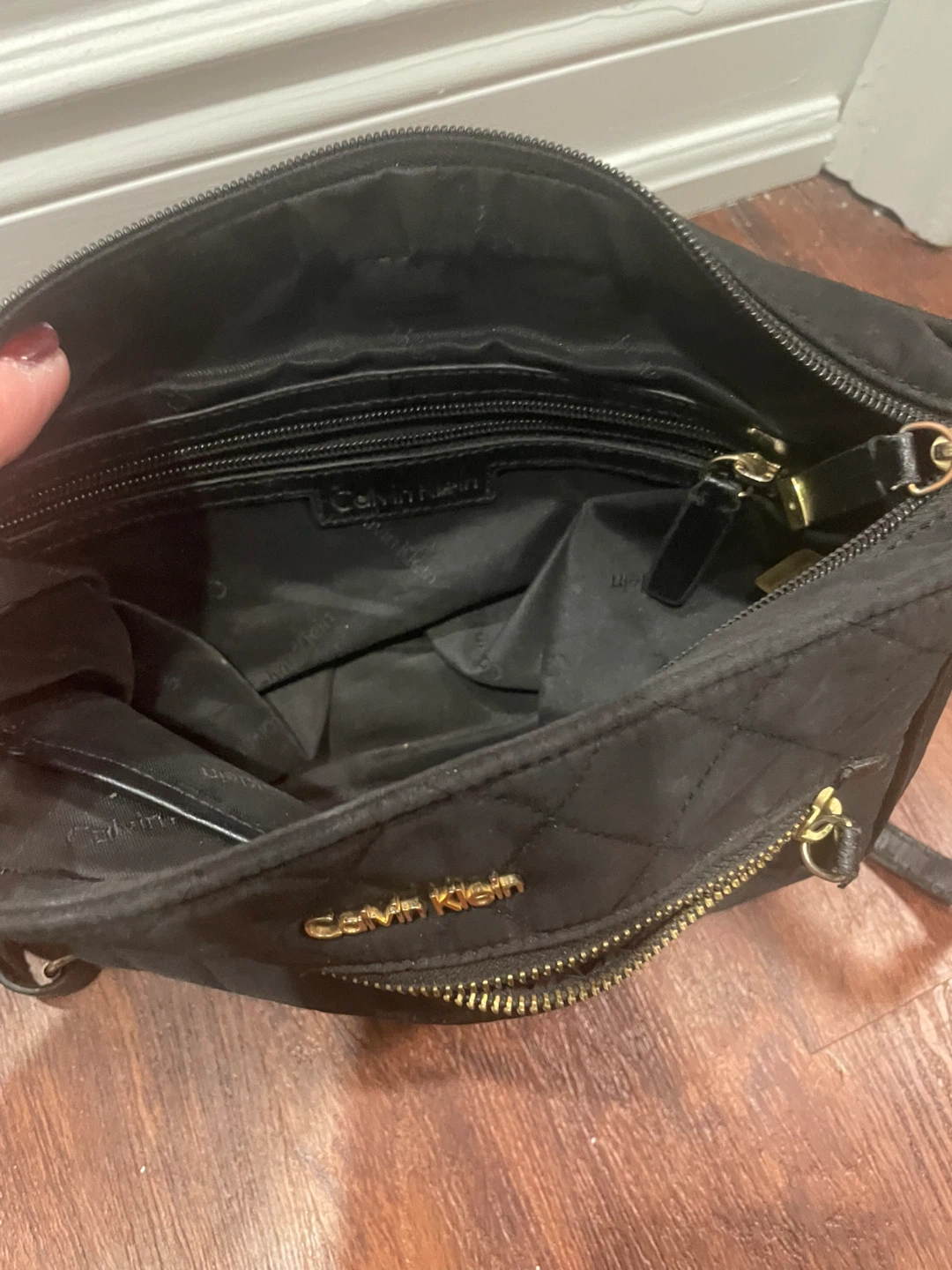 Calvin Klein Quilted Crossbody Bag Black - photo 3