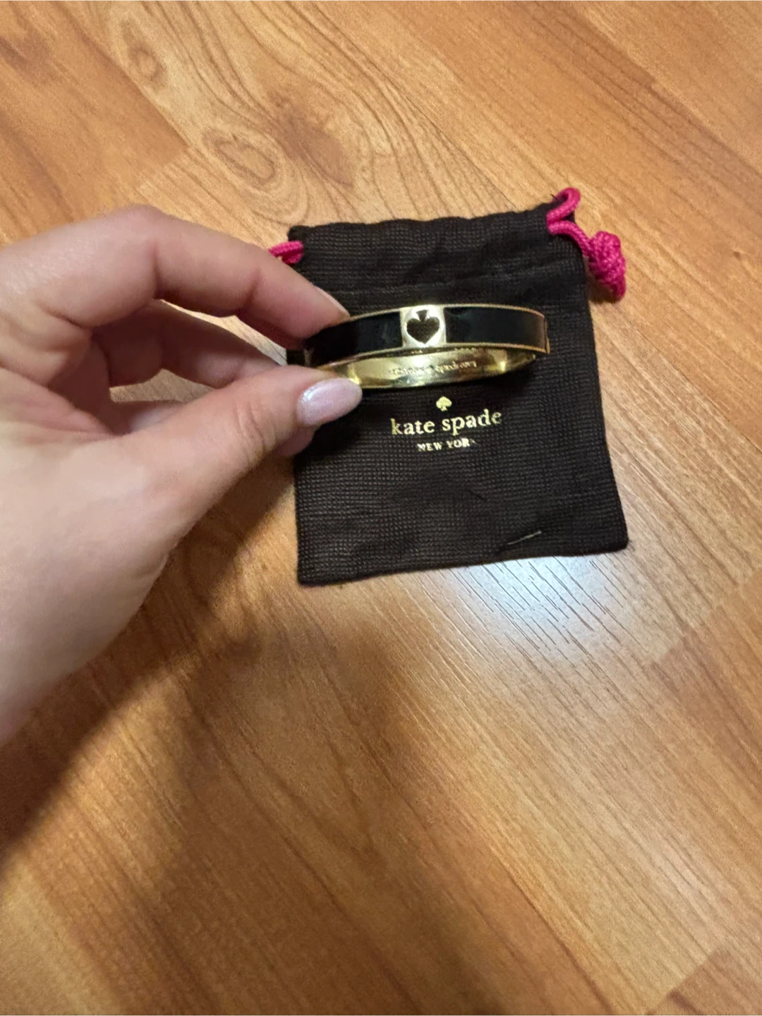 Kate Spade New York Black Spade Hinge Bangle Bracelet - photo 4