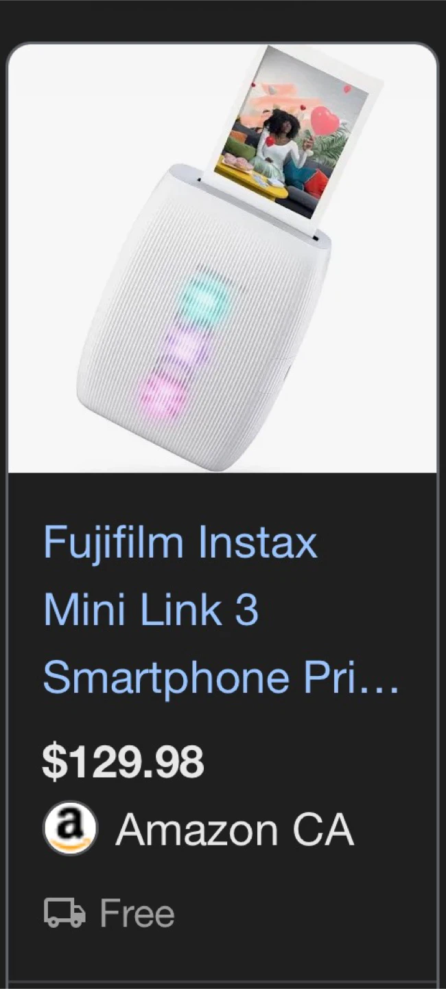 Fujifilm Instax Mini Link 3 Smartphone Printer - photo 2