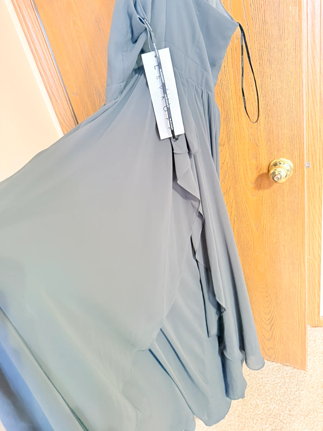 Slefkoff Halter Neck Maxi Dress -Size 8 - photo 3