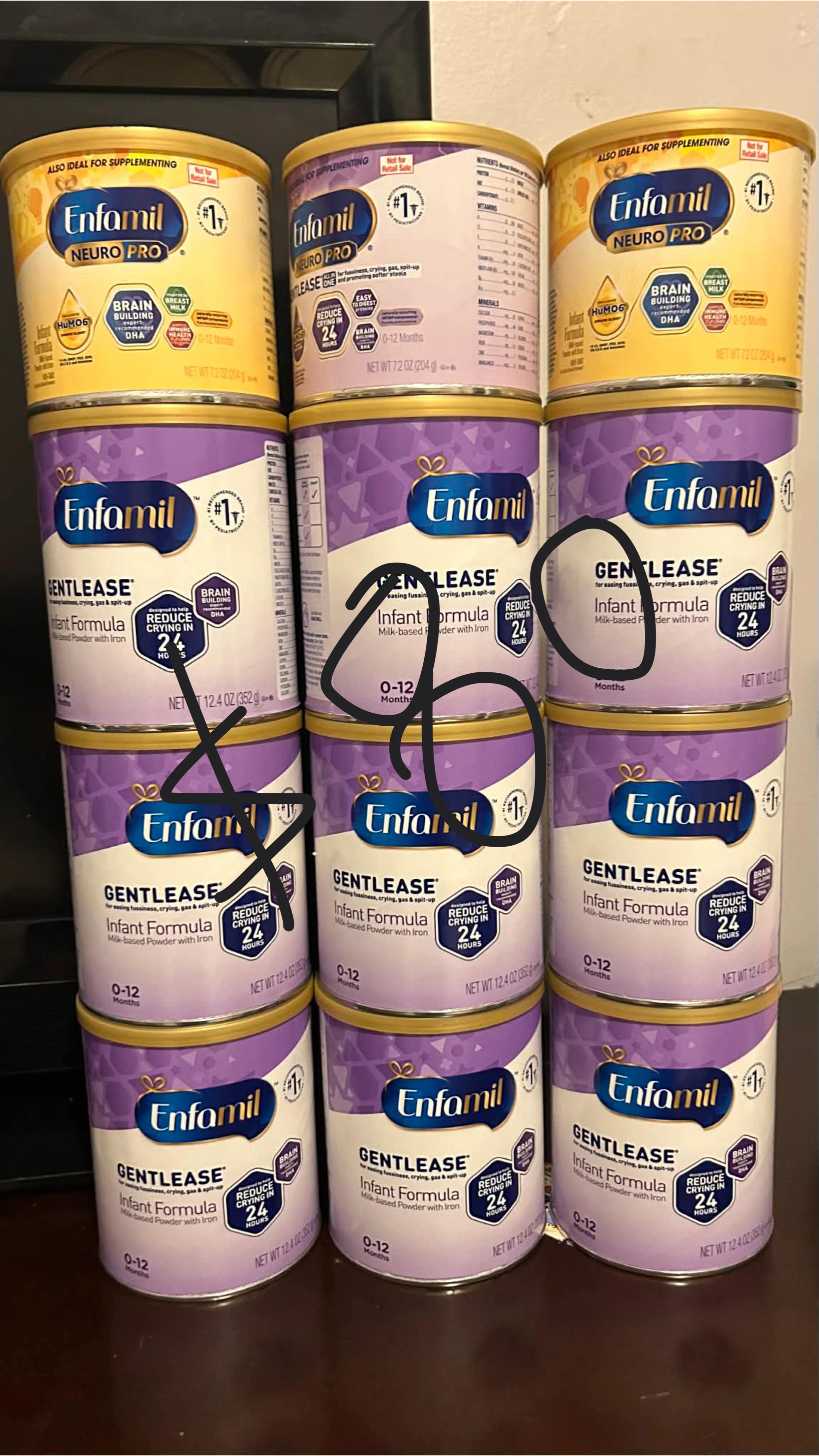 Enfamil Neuro Pro & Gentlease Infant Formula Cans