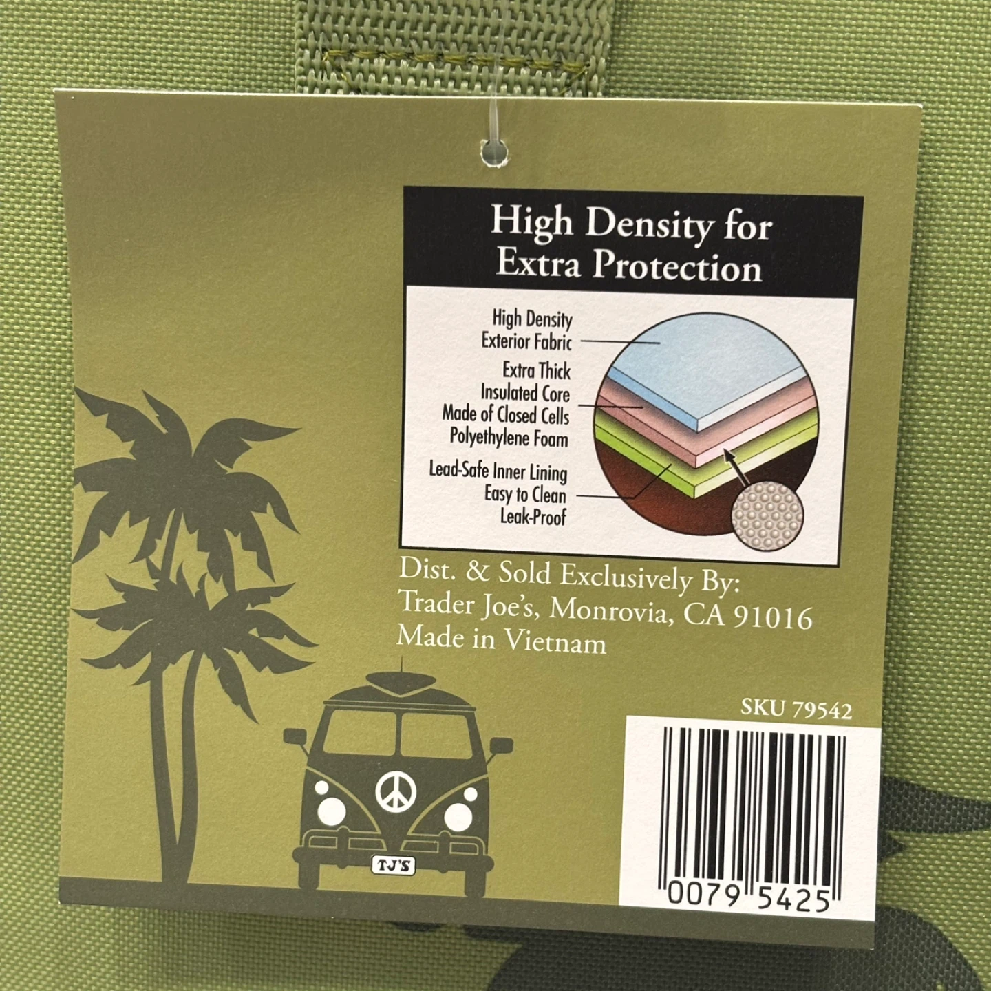 Trader Joe's Large Reusable Insulated Bag - Green Camo - photo 4