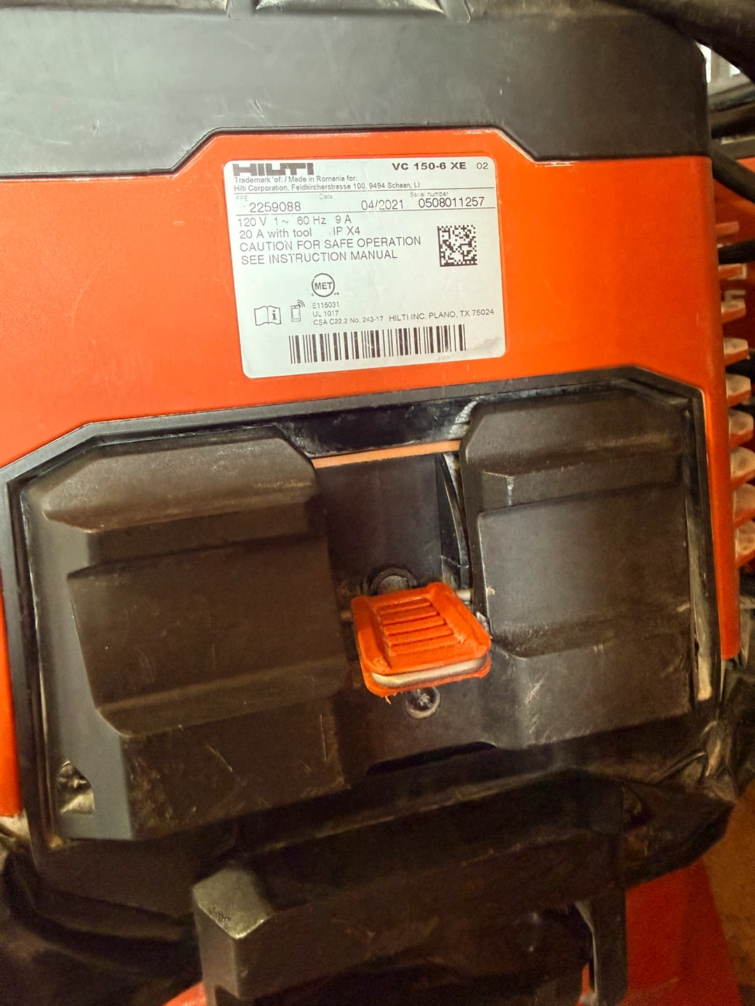 Hilti VC 150-6 XE Vacuum Cleaner - photo 3