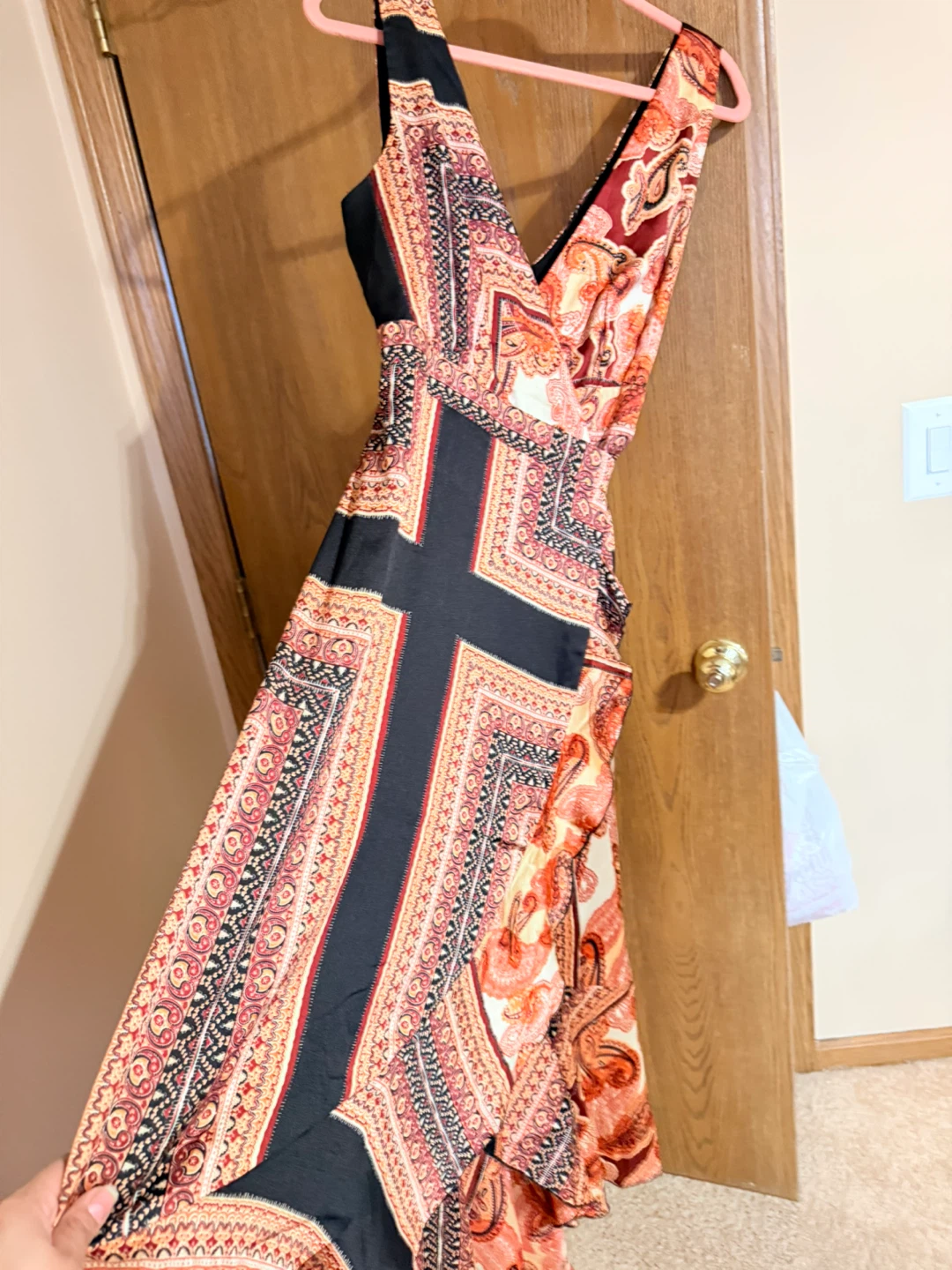 Lulus Print Wrap Maxi Dress - photo 3