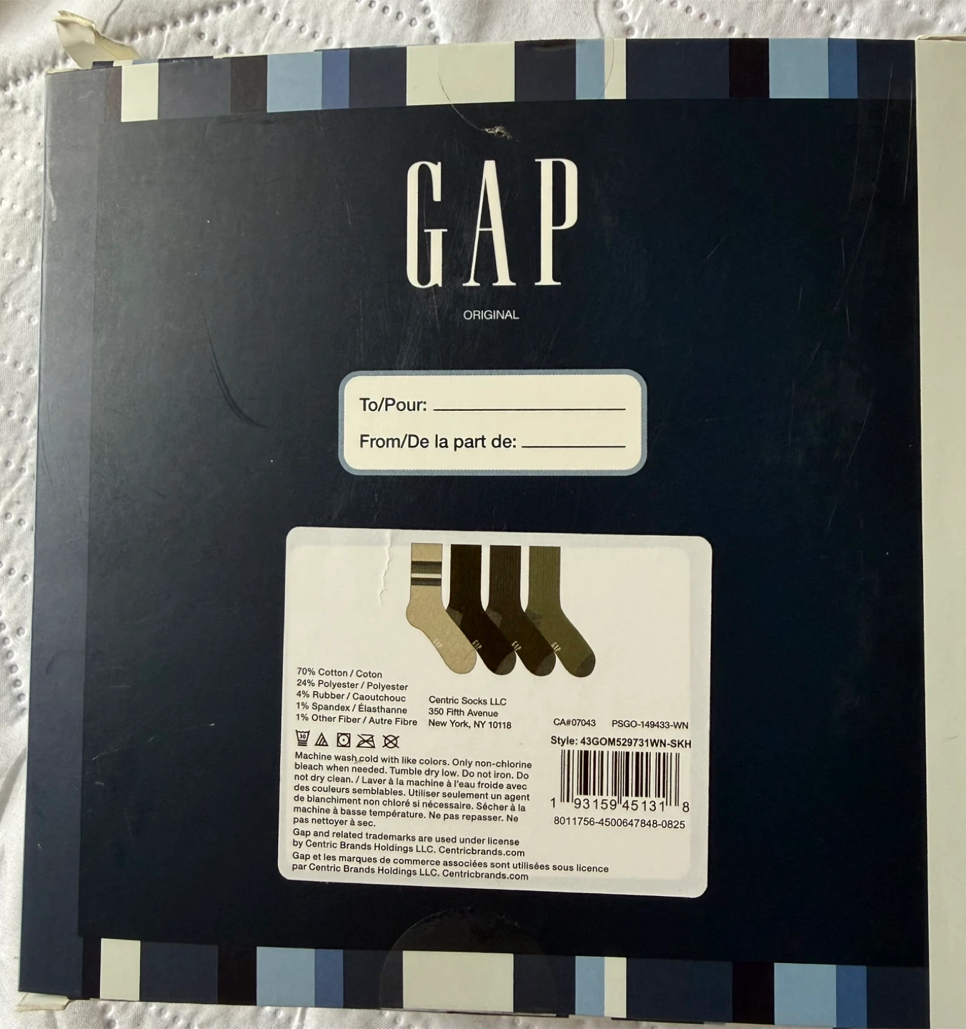 GAP 4 Crew Socks Size 6-12 - photo 2