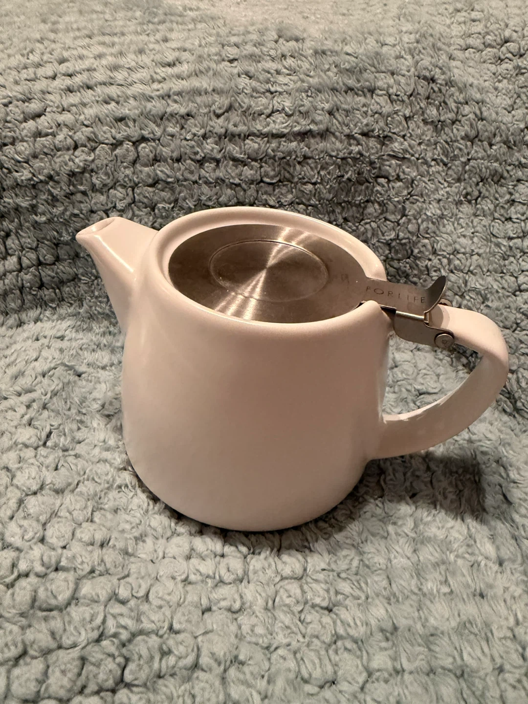 FORLIFE white stump 18oz Teapot with stainless steel Infuser 🥕