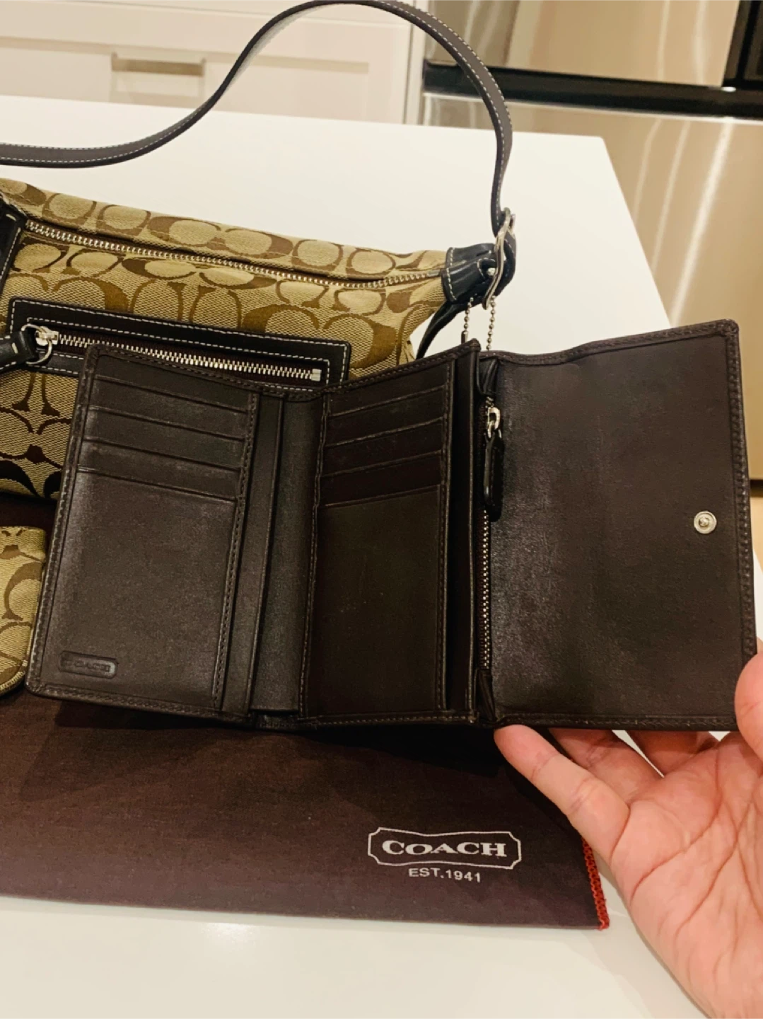 🤎Price Firm! Coach Signature Wallet & Wristlet Set🐻 - photo 5