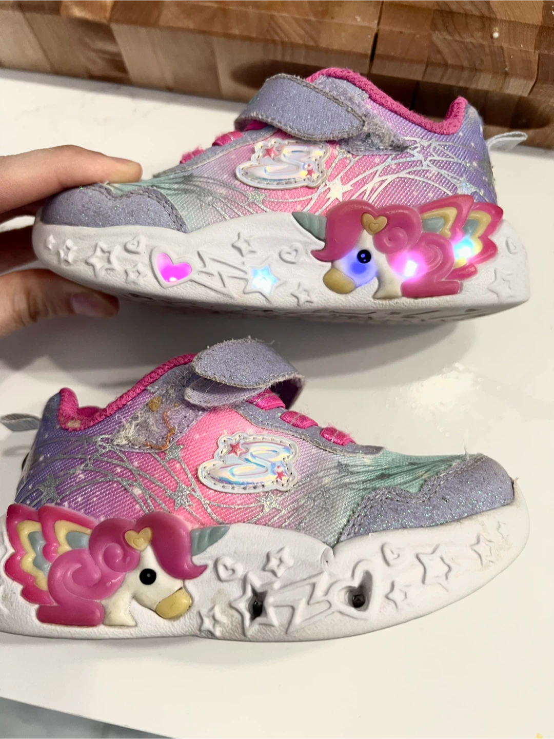 Skechers Light-Up Unicorn Shoes - Toddler Size 7