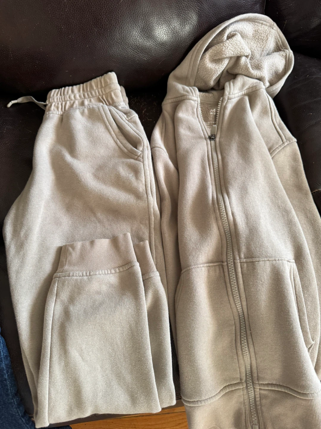 Xersion Hoodie and Sweatpants Set - Tan - Medium (10/12) - photo 4
