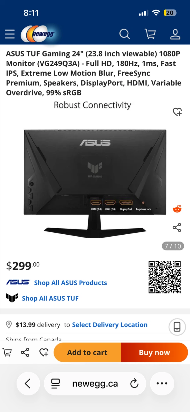 ASUS TUF Gaming 24.5” 180Hz Monitor – Brand New / Sealed - photo 5