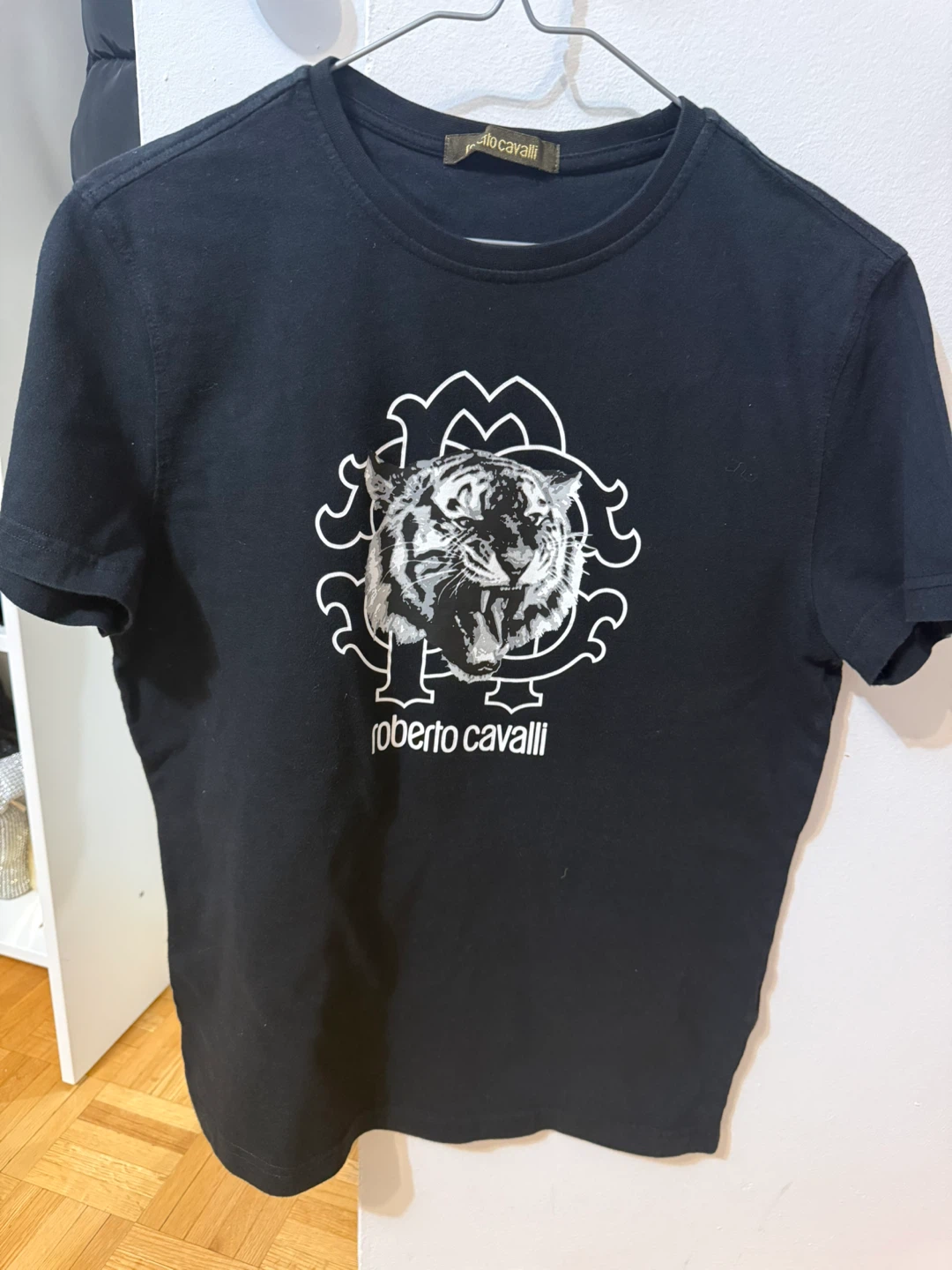 Men’s Roberto Cavalli Black Tiger T-Shirt