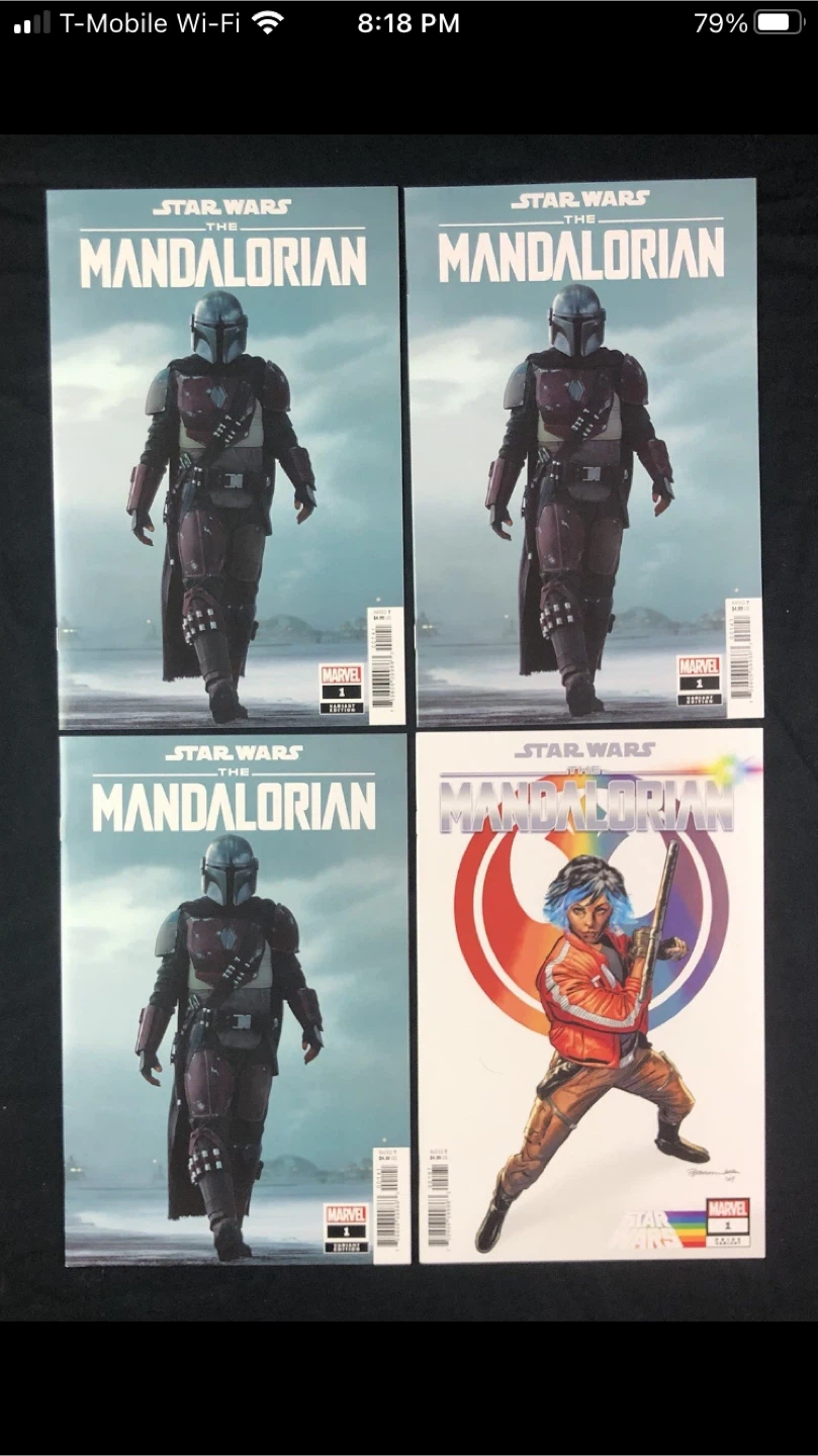 Star Wars The Mandalorian Comic Book Lot (4 issues)