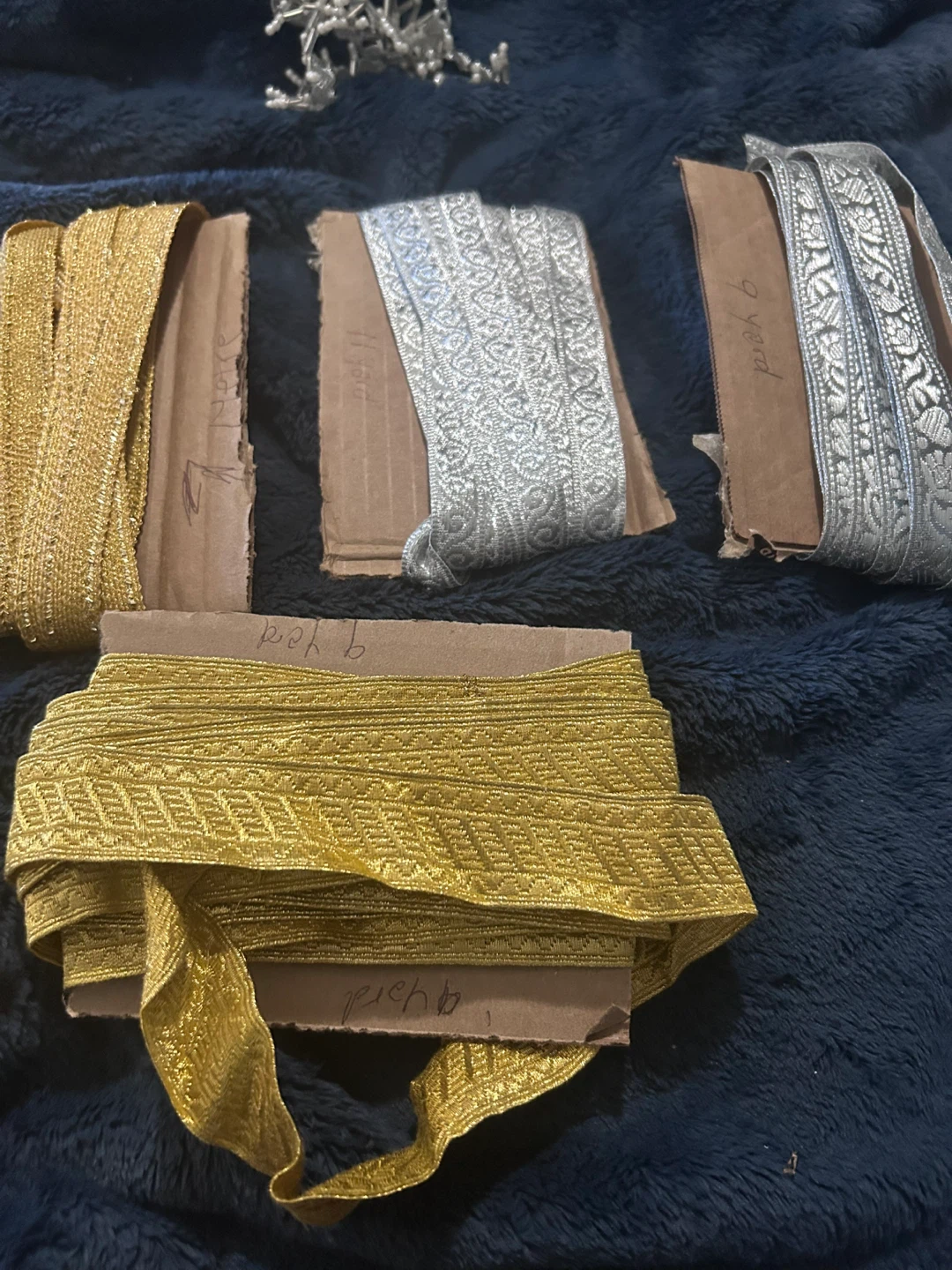 Silver and gold laces