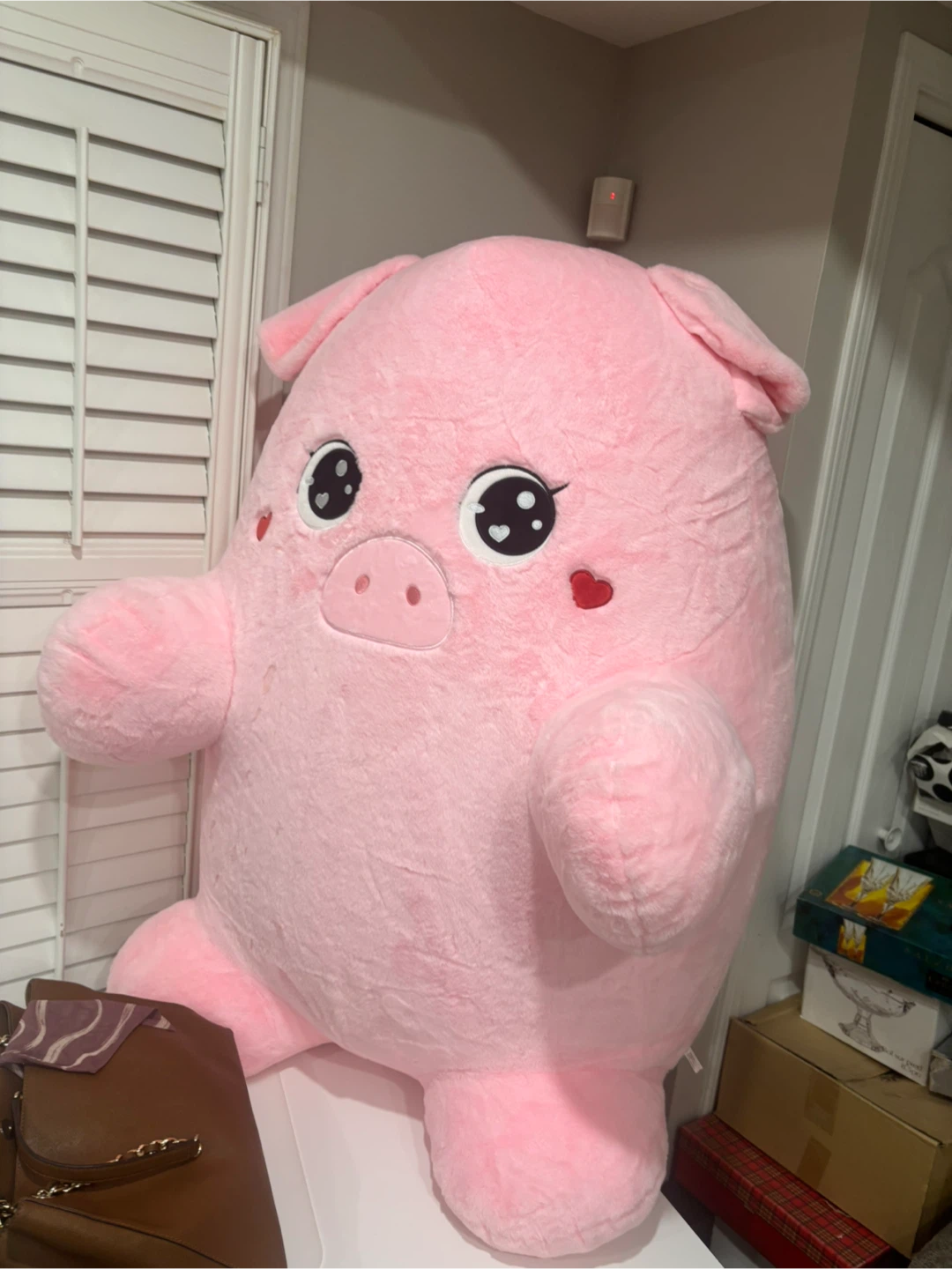 Giant Pink Plush Pig Stuffed Animal - photo 2