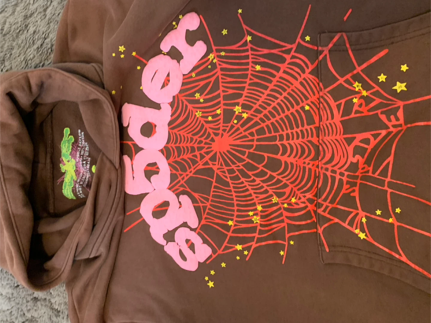 Spider Hoodie Brown - photo 4