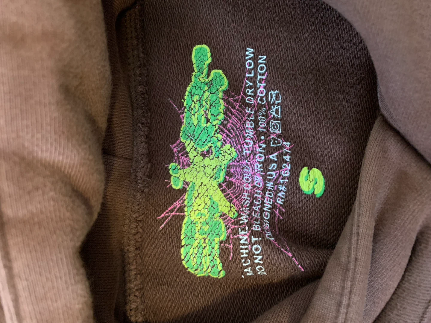 Spider Hoodie Brown - photo 3