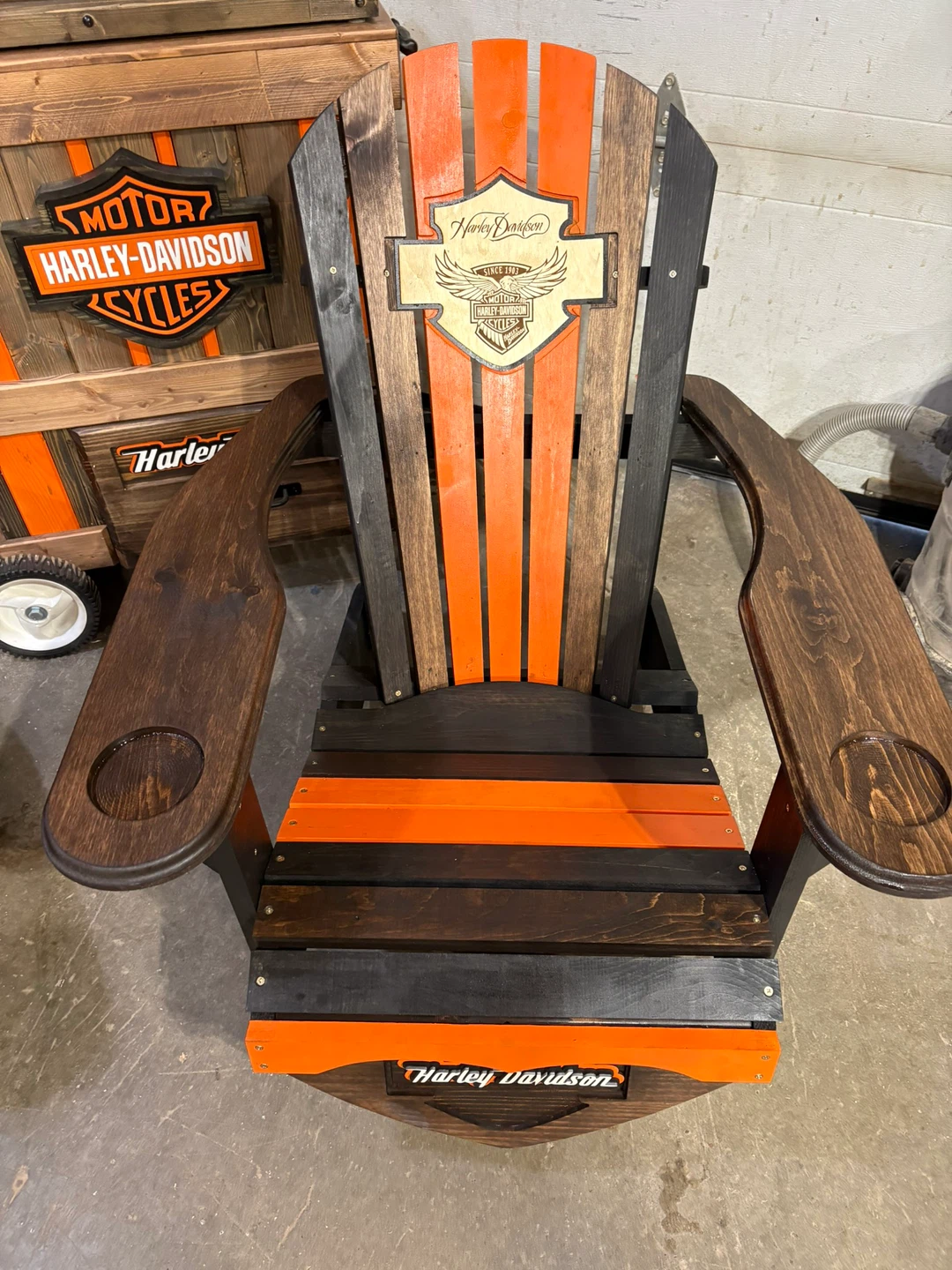 Harley-Davidson Adirondack Chairs and Cooler - photo 2