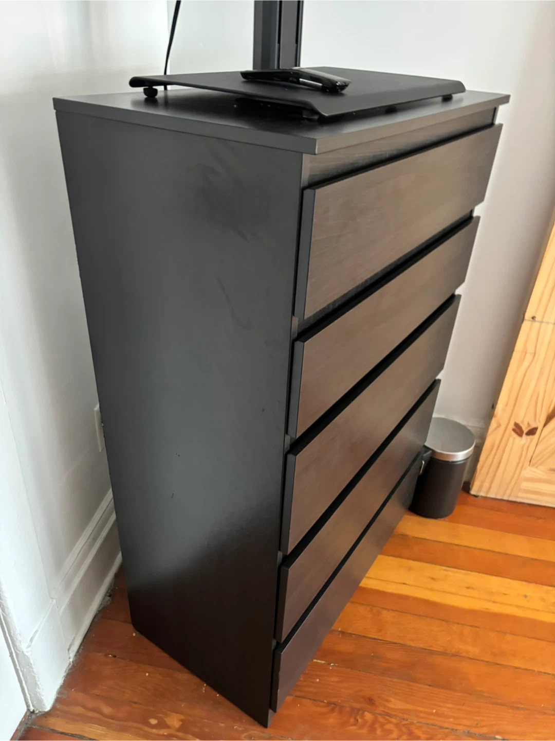 Dark Brown 5-Drawer Dresser - photo 3