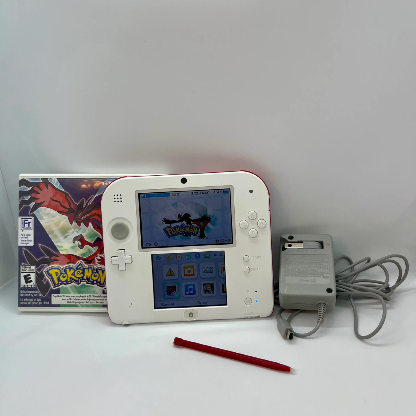 Authentic Nintendo 2DS + Pokémon Y Bundle