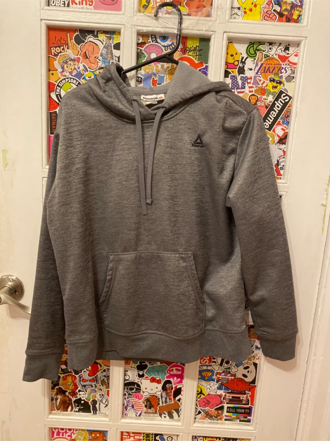 Reebok Grey Hoodie Sweatshirt