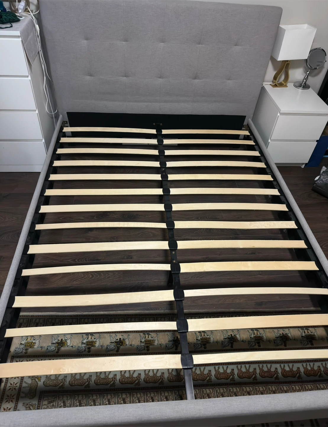 Grey Queen Bed Frame (Mattress not included)