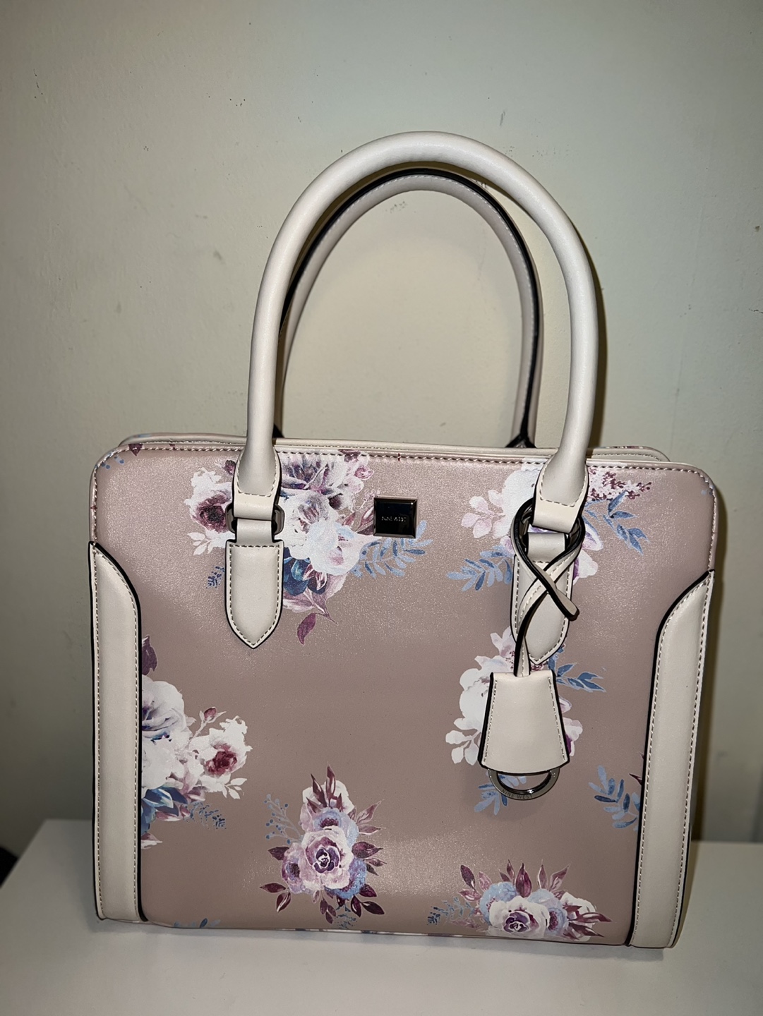 New-Call It Spring Floral Satchel Handbag