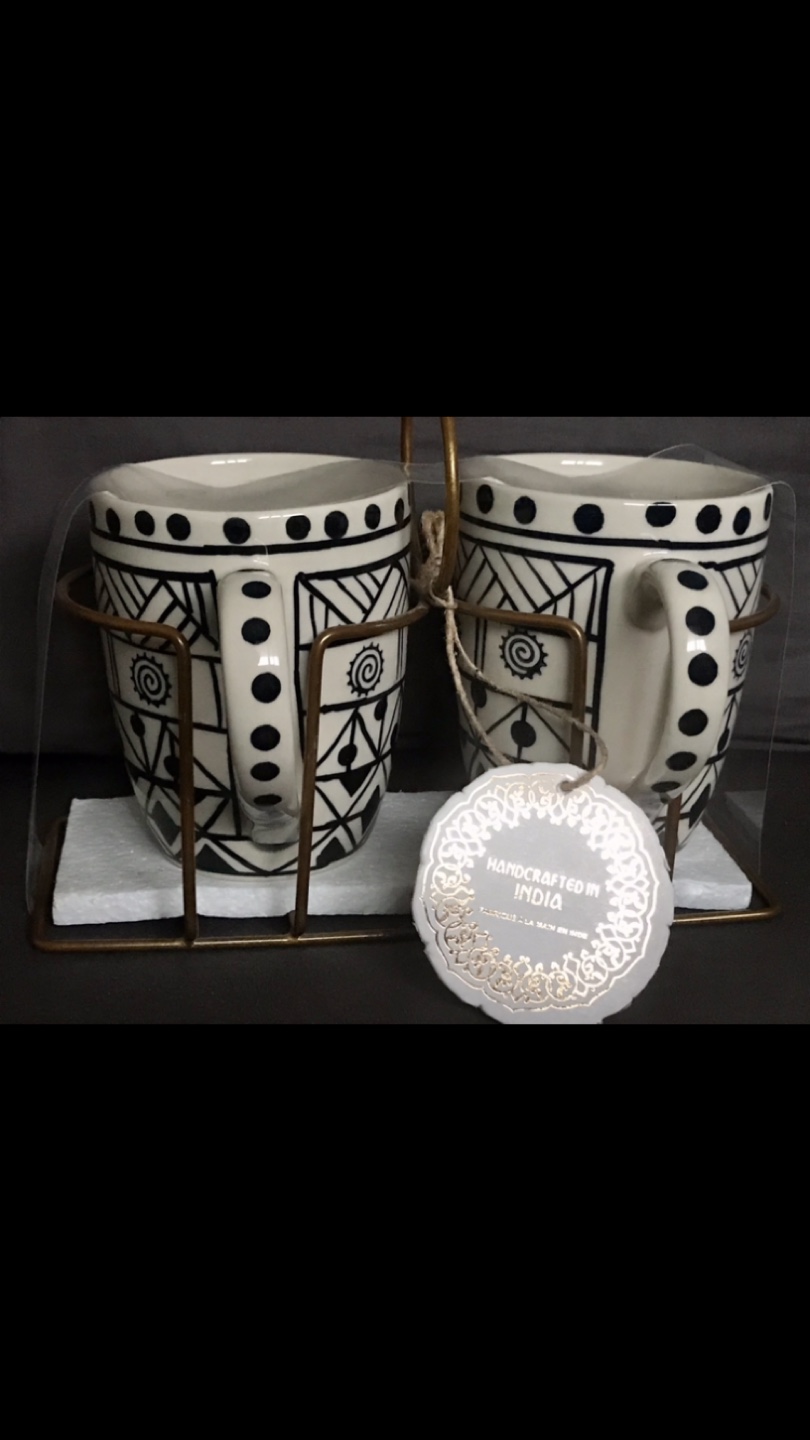Lovely Mug Set - with metal stand - gift giving ready - photo 2