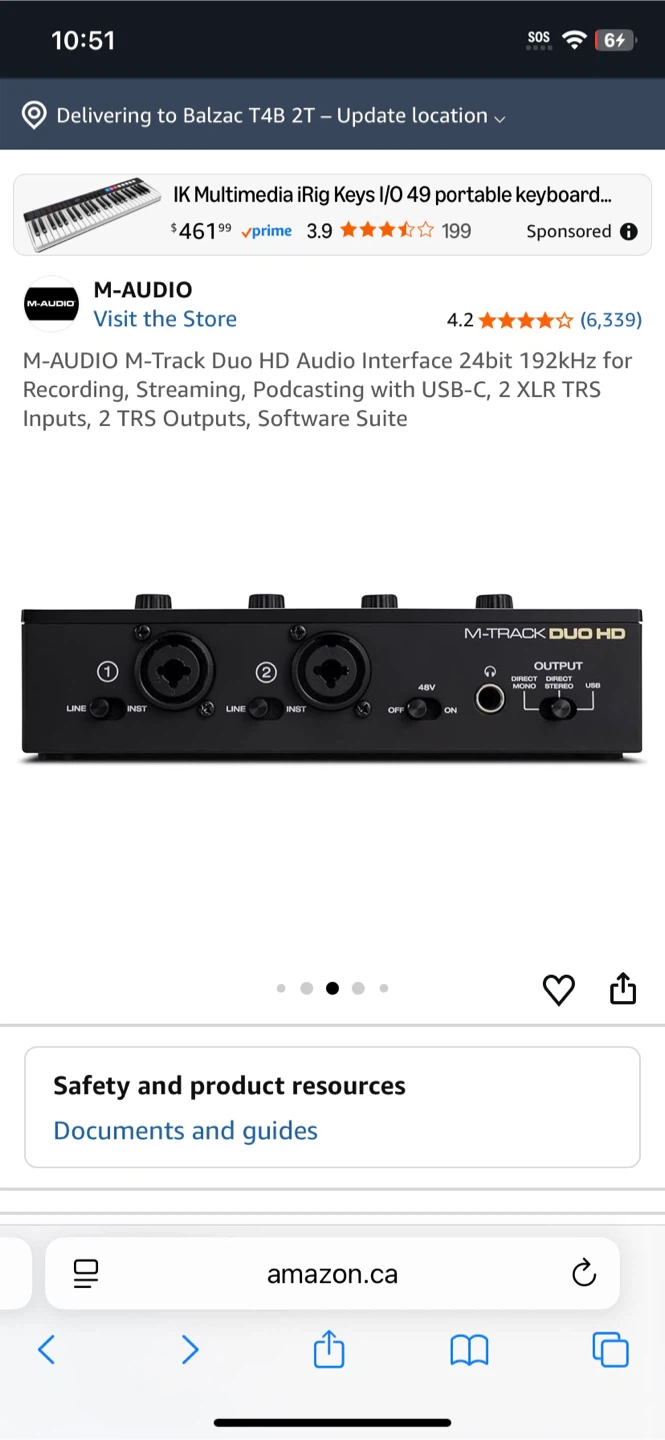 🥕 M-AUDIO M-Track Duo HD Audio Interface - photo 4
