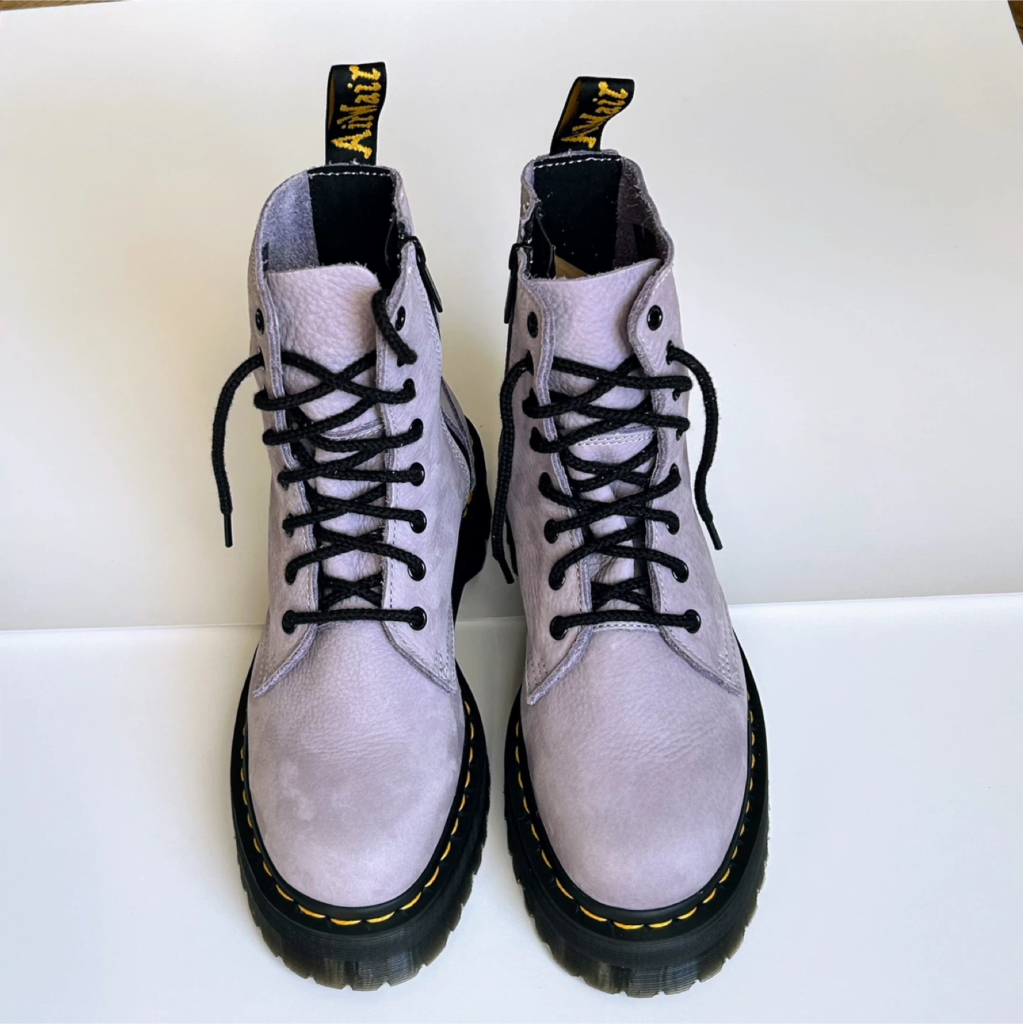 Dr. Martens Lavender Jadon III Pisa Leather Platform Boots - photo 3