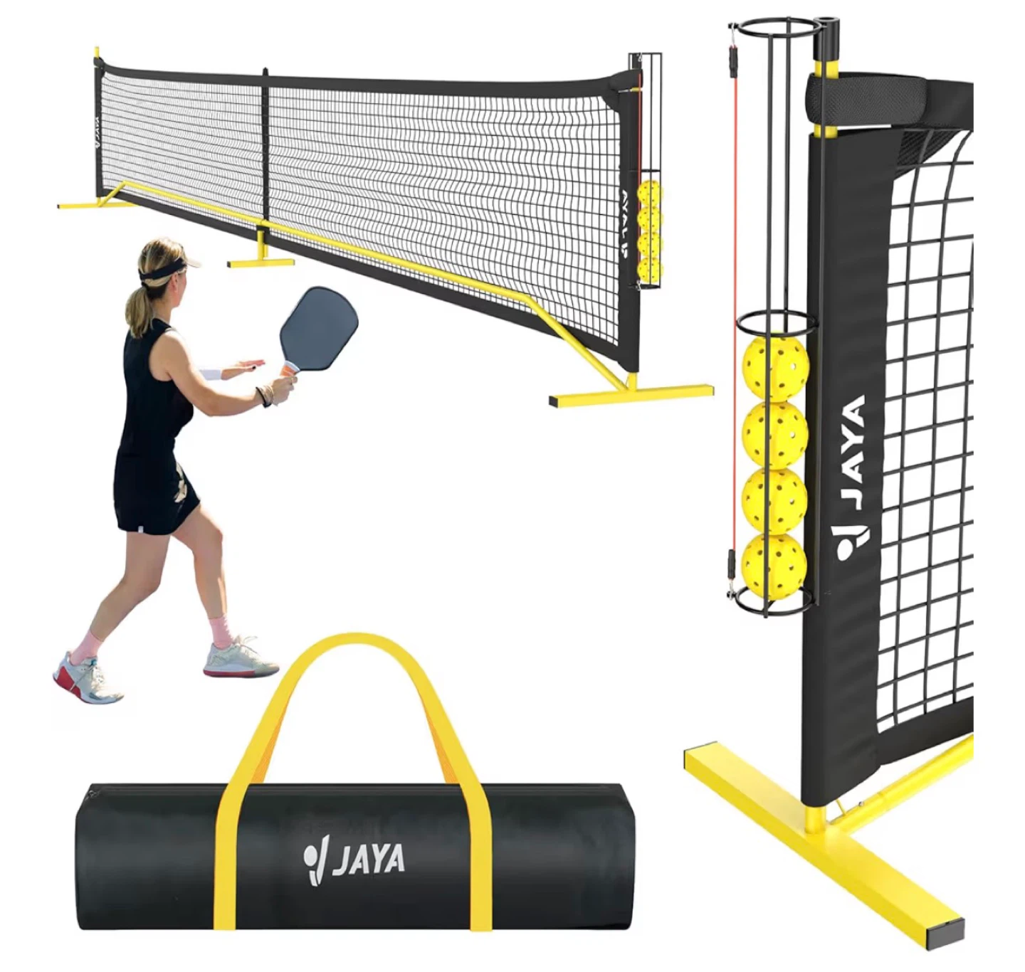 Jaya Pickleball Net System with Carrying Bag