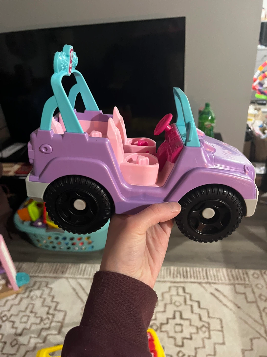 Little people Barbie Jeep Toy Car