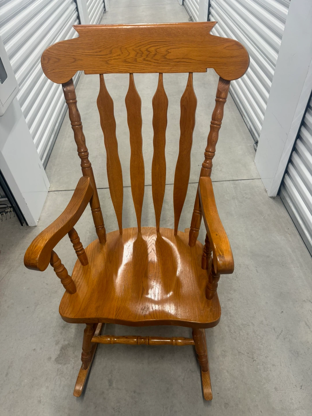 Solid Oak Rocking Chair